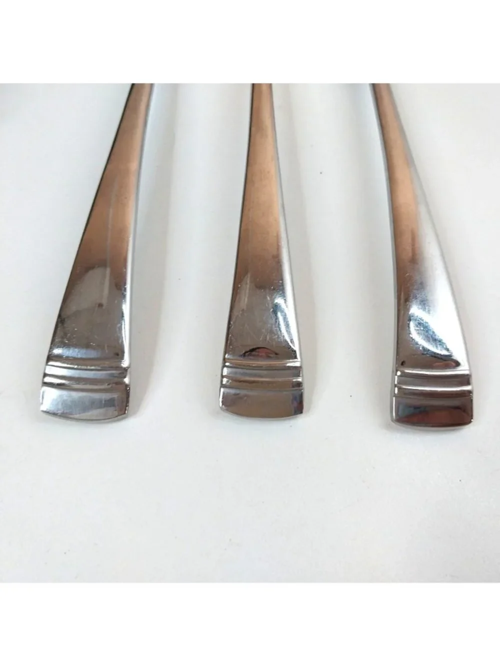 Set Of 3 Lenox Federal Platinum 18/10 Stainless Steel Dinner Forks